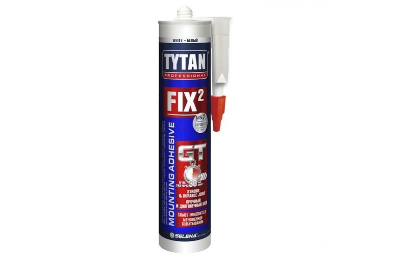 Клей TYTAN монтажный FIX² GT белый 290мл туба