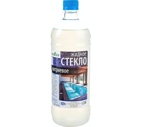 Жидкое стекло натриевое 1,3кг Ecolux