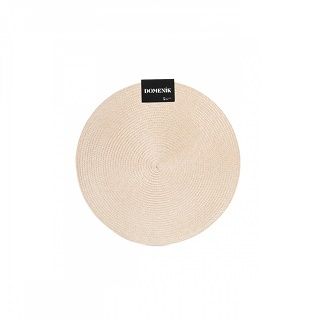 Салфетка сервировочная 38см BEIGE кругл беж полипр