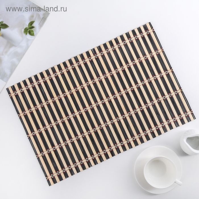 Салфетка кухонная 45*30см."путь " цв.черный 4090282