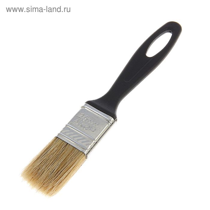 Кисть плос АКОР Евро 25*8 натур.щет 314521