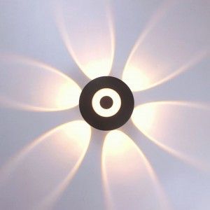 Светильник уличн 7W(530lm) 3000К 2K IP54 D120x50 алюм черн APEYRON