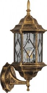 Светильник садово-парк 60W 230V E27 11343 черное золото Feron