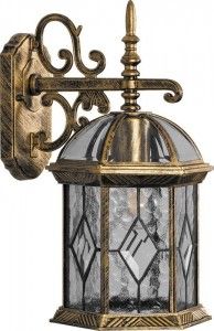 Светильник садово-парк 60W 230V E27 11335 черное золото Feron