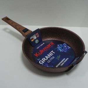 Сковорода 24см Kukmara "Granit Ultra red" с/съем.ручкой