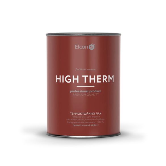 Лак HIGH THERM термостойкий 0,7кг "ELCON" 