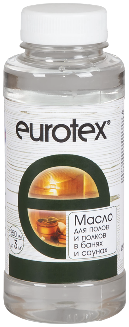 Масло д/защиты полка 0,25кг б/цв "EUROTEX-САУНА"