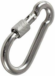 Карабин с фиксатором, оцинк. 5*50