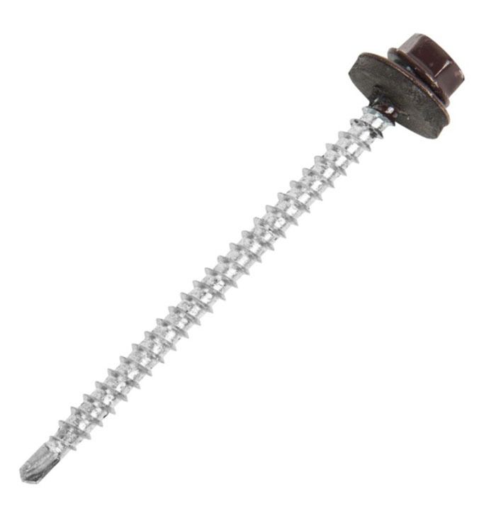 Саморез ШГК 4,8*70 RAL 8017 (Шоколад)