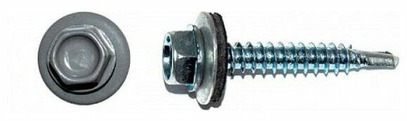 Саморез ШГК 4,8*70 RAL 7024 (серый графит)