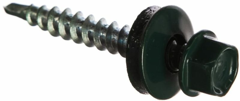 Саморез ШГК 4,8*35 RAL 6005 (Темно-зеленый)