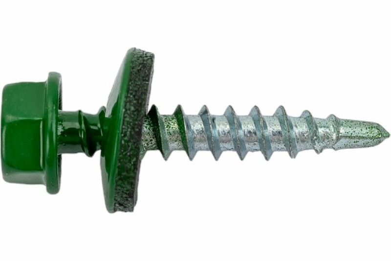 Саморез ШГК 4,8*28 RAL 6002 (салат)