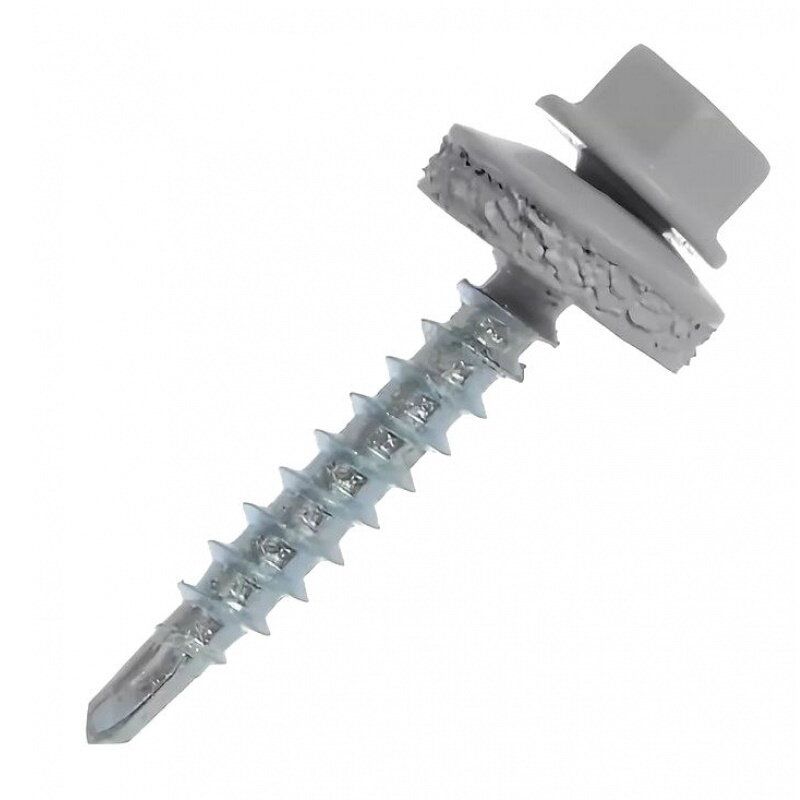 Саморез ШГК 4,8*28 RAL 7004 (серый)