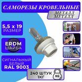 Саморез ШГК 5,5*19 RAL 9003 (белый)