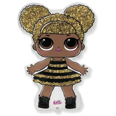 Шар фольгированный 34" "QUEEN BEE ЛОЛ" 
