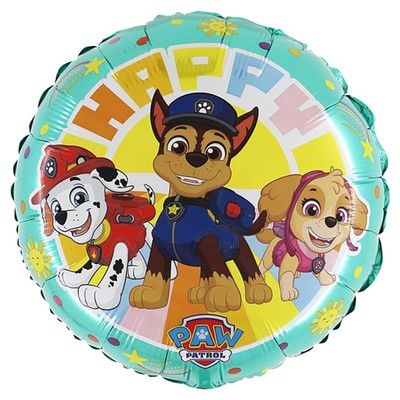 Шар фольгированный 18" "Щенячий Патруль" Happy 