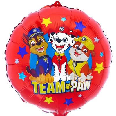 Шар фольгированный 18" "Team Paw" Paw Patrol