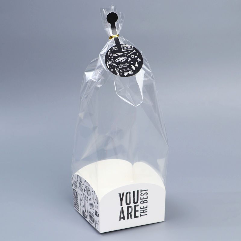Пакет-коробка "You are best" 12х12х40см