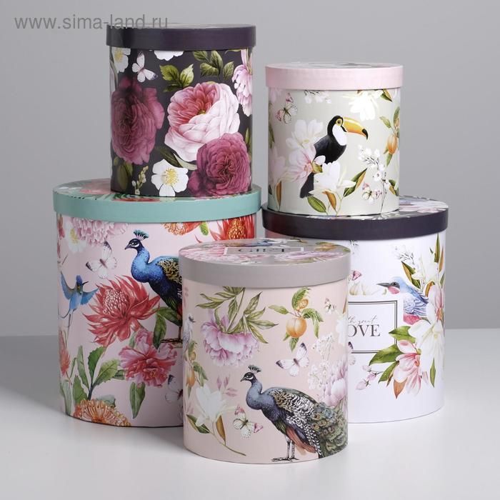Подарочная коробка "Flowers" 17,5*20см