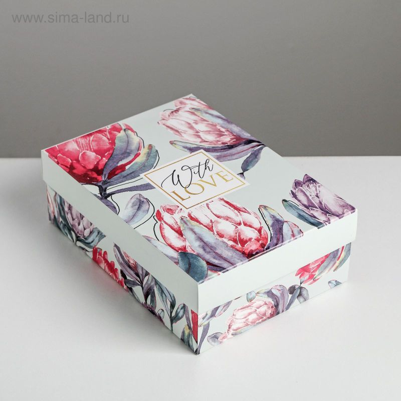 Складная коробка "Цветочная" 21*15*7  5111275
