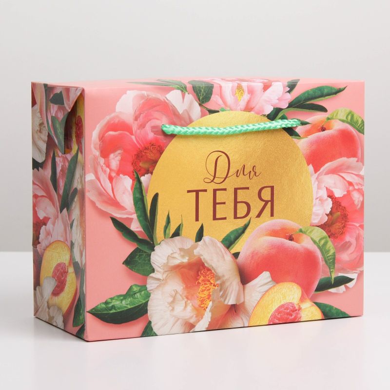 Пакет-коробка "Flower" 23*18*11 см 
