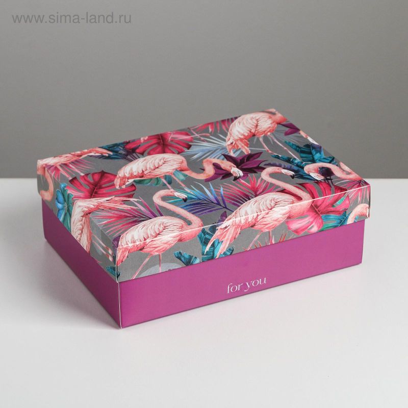 Складная коробка "Фламинго" 21*15*7  5111278