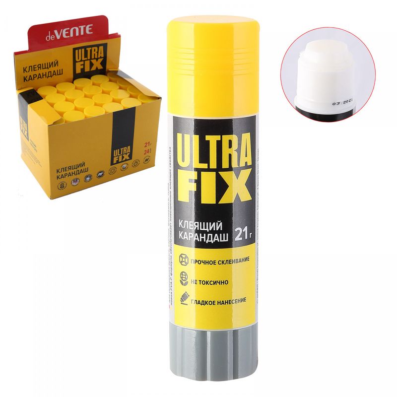 Клей-карандаш PVA-P 36г deVENTE Ultra Fix (сильная фиксация)