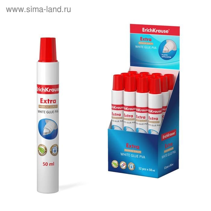 Клей ПВА ErichKrause Extra, 50мл