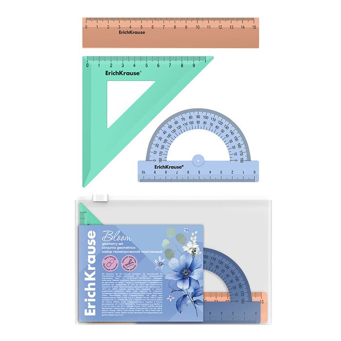 Набор геометрич ErichKrause "Pastel Bloom", малый
