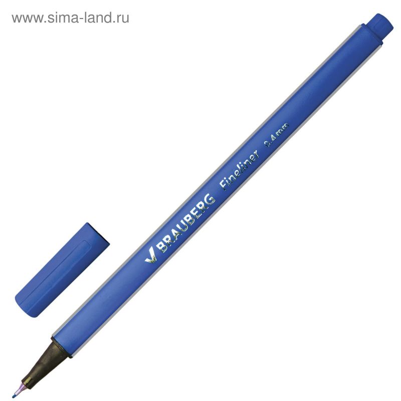 Ручка трехгранная "BRAUBERG SPARK" синяя 