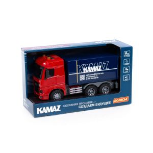 Автомобиль инерционный Фургон KAMAZ свет,звук.
