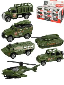 Автомобиль "Военная техника" металлич. Микс