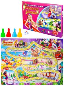 Настольная игра ходилки "Стильные девчонки"