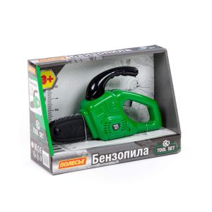 Бензопила игрушечная зелёная (в коробке)