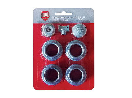Ун. Комплект д/радиатора Royal Thermo 1/2'' silver (серебро) (7 предм)