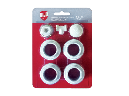 Ун. Комплект д/радиатора Royal Thermo 1/2'' white (белый) (7 предм)