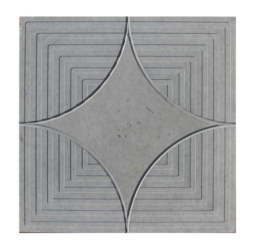 Плитка "Бубновый туз" 35*35 серая