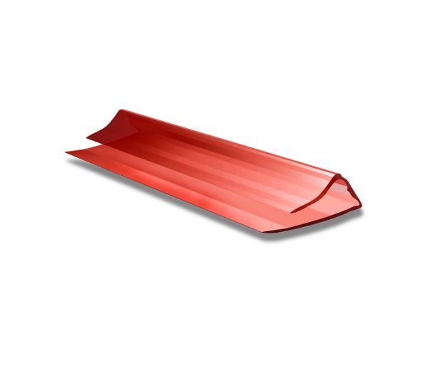 Профиль торцевой для СПК UP 4 красный 2,1м.