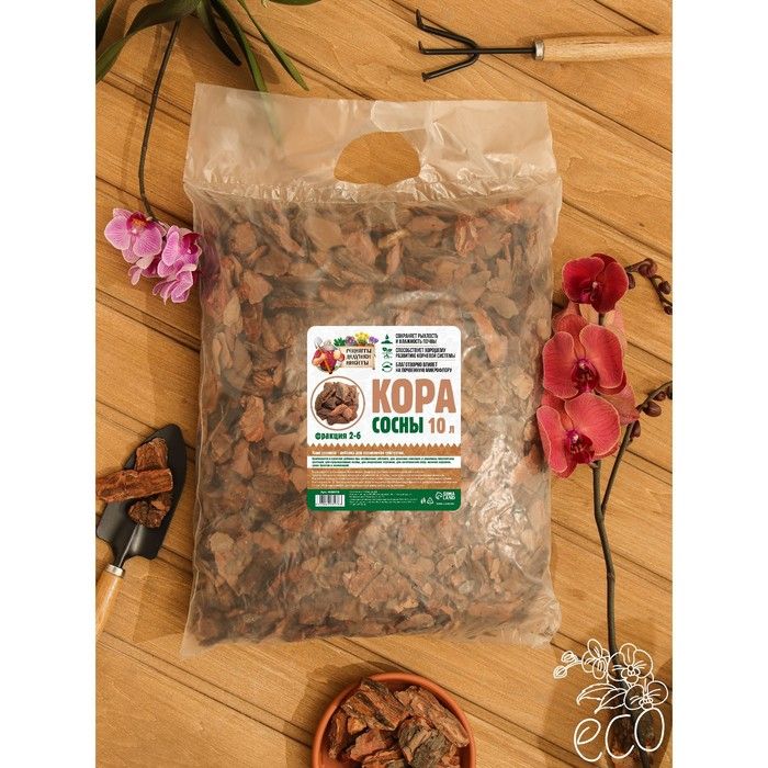 Кора сосны «Рецепты Дедушки Никиты», фр 2-6, 5 л