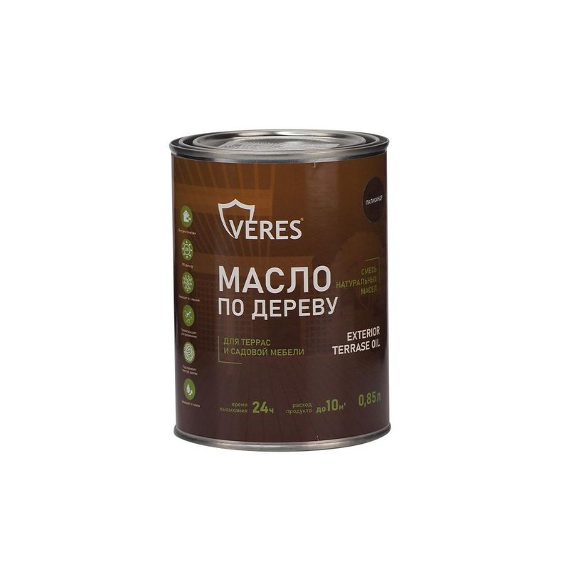 МАСЛО "EXTERIOR TERRASE OIL" для нар. работ ПАЛИСАНДР 0,85л "VERES" 