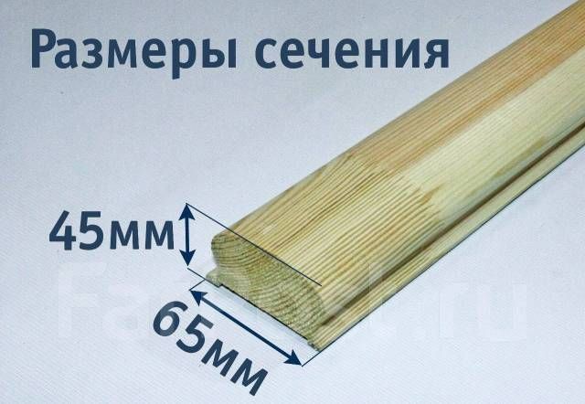 Поручень 65мм*3000мм