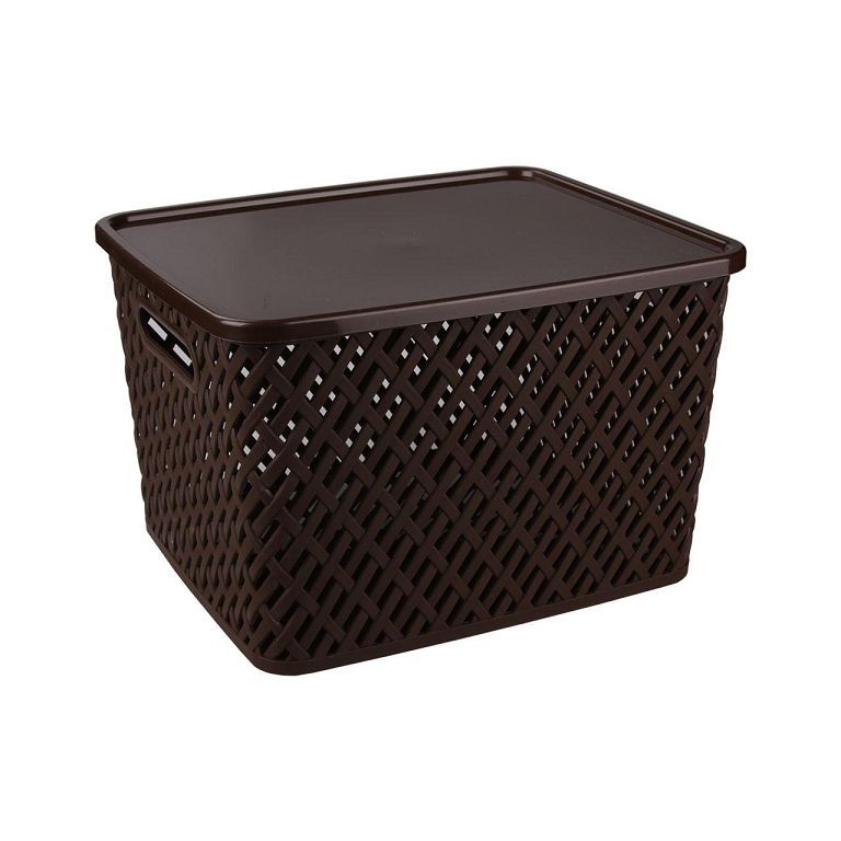 Корзина Плетёнка 350х290х225 с кр.корич. М3553