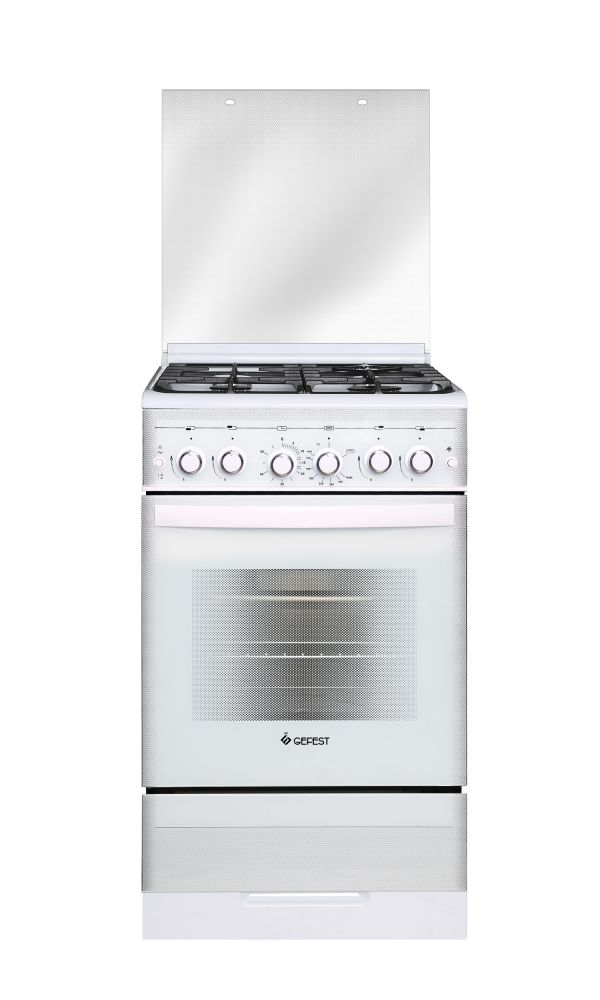 Плита газовая GEFEST 6300-02 0040 белая 60см