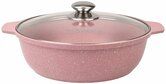 Кастрюля-жаровня 3л ж31tsr стекл.кр АП Trendy style (rose) КЗМП