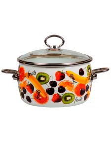 Кастрюля эм  3,0л  Fruits белоснежный сферич г.Череповец