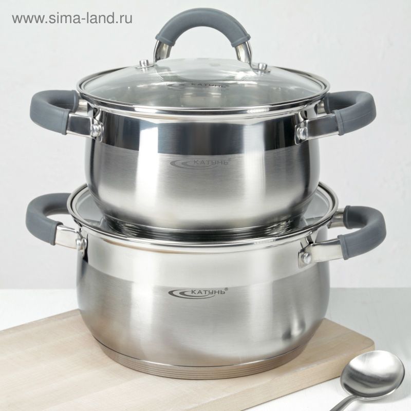 Кастрюля нерж 6,0л. SH07603 Rondy