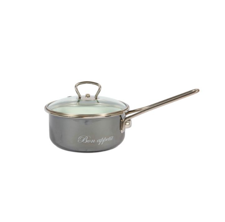 Ковш эмаль VITROSS "Grey" 9SB168H, 1,5л серый