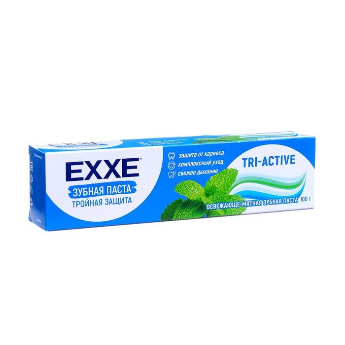 Зубная паста EXXE "Тройная защита", 100г