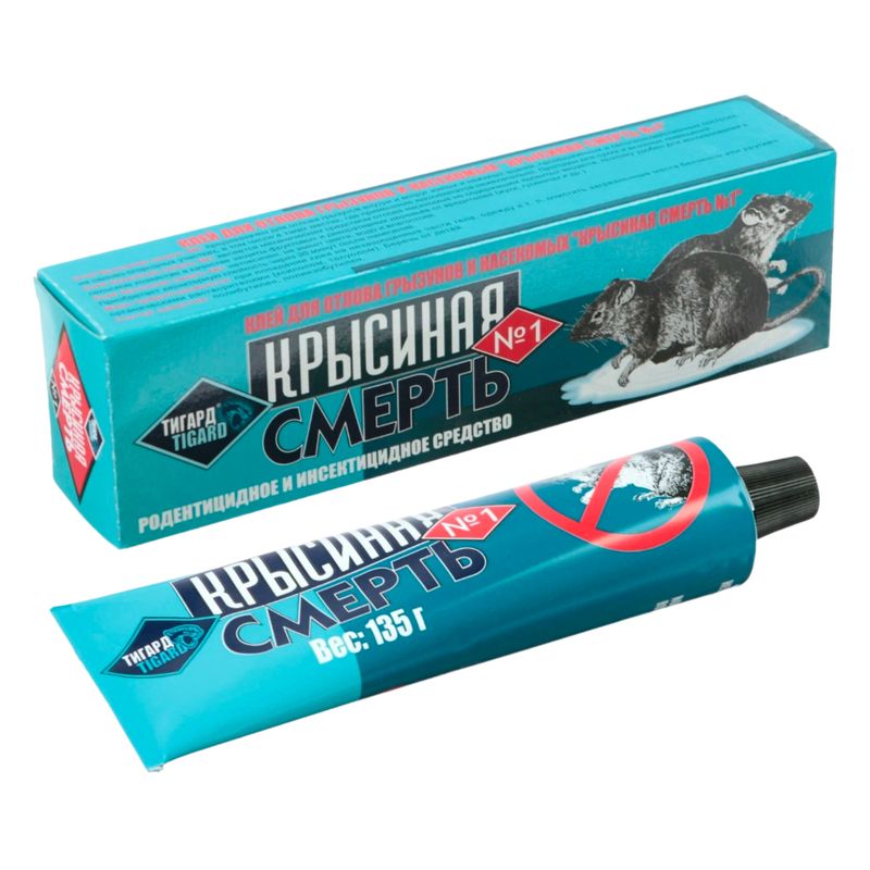 Инс. Клей от грызунов "Крысиная смерть №1" 135гр Алторат