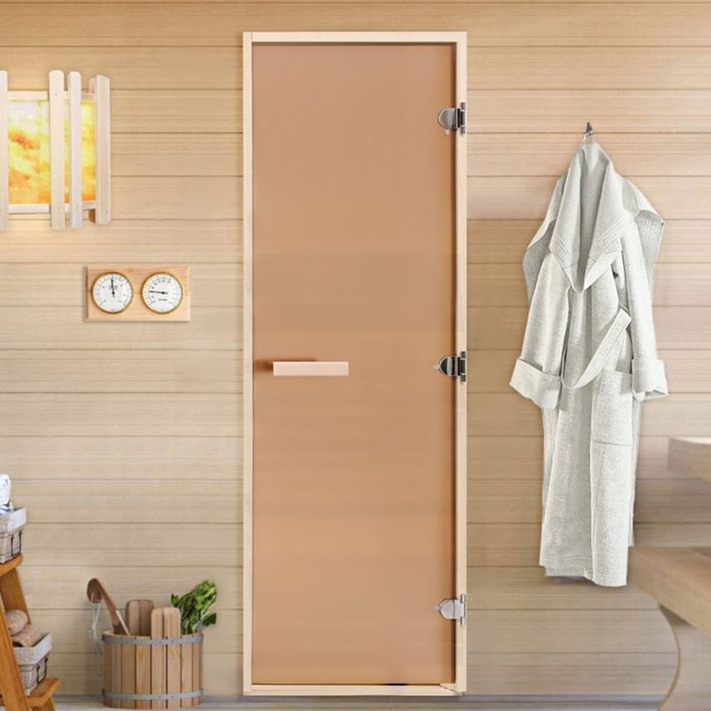 Дверь д/бани ПО-70*1,9 DoorWood Сатин "Теплая серия" 